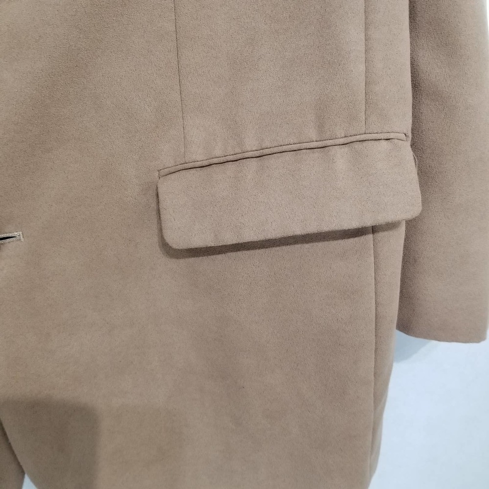 Members Only Mens Blazer 42 Beige Solid Sport Coat Microfiber Suede - Picture 5 of 12
